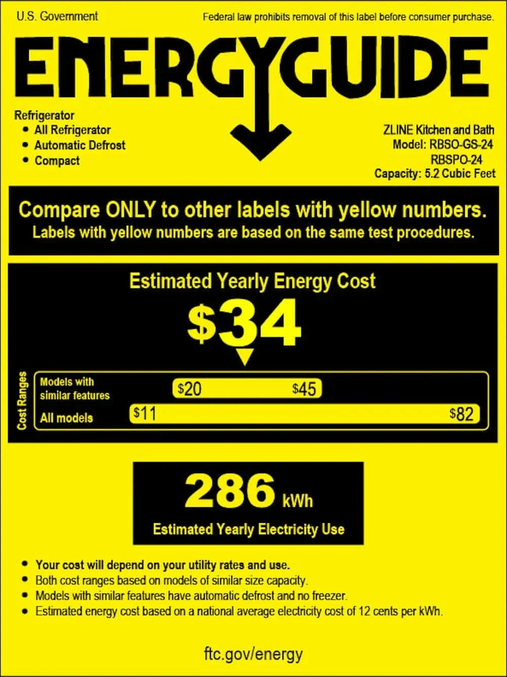 ZLINE 24" Touchstone 151 Can Beverage Fridge White Matte Glass Door Matte Black Handle RBSOZ-WM-24-MB