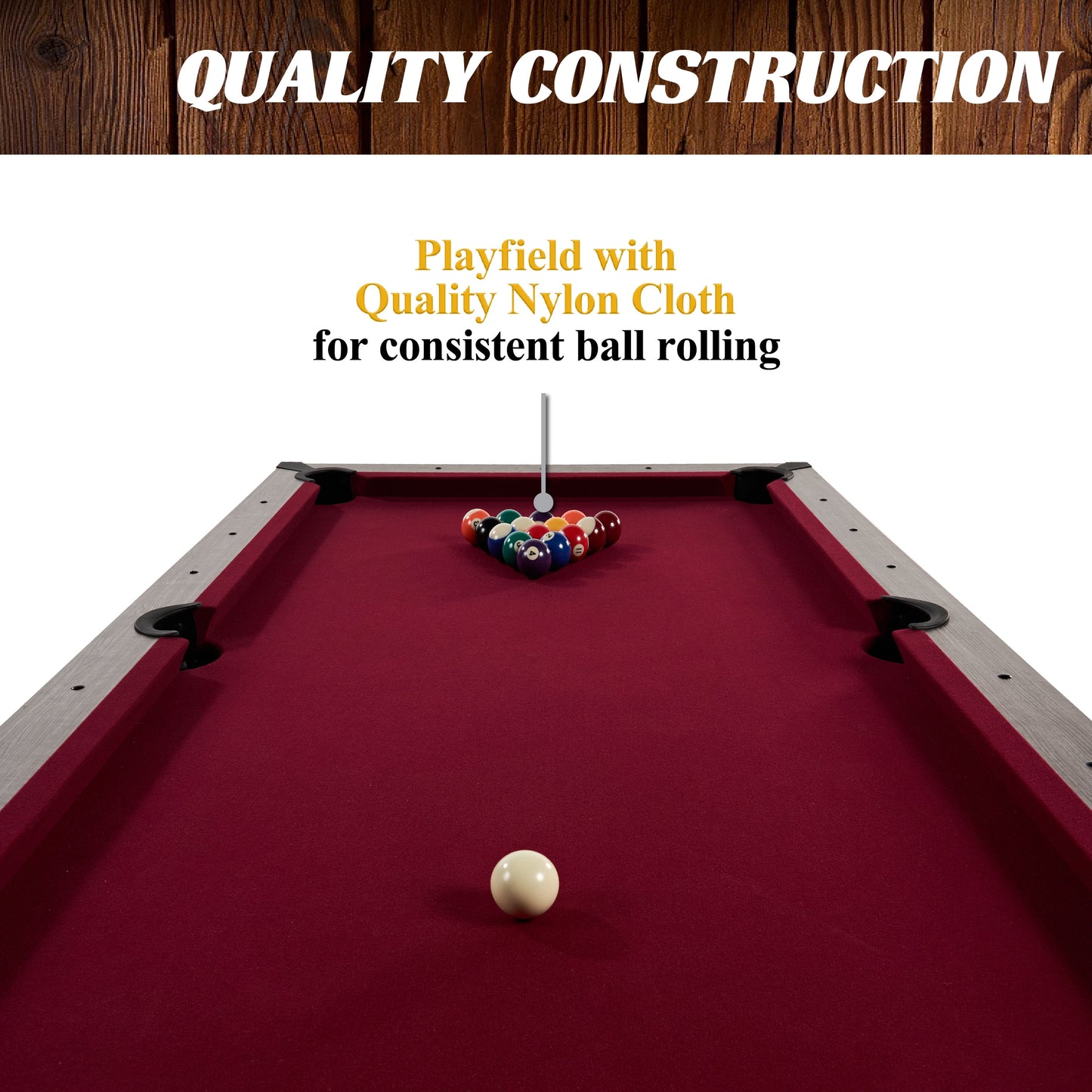 6 Ft 3 in 1 Pool Table with Table Tennis and Dining Table Conversion Top, Includes All Accessories, by