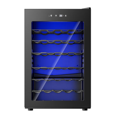 45 Bottle Wine Cooler Refrigerator,Built-In Wine Fridge with Stainless Steel Glass Door, for Home, Kitchen, or Office