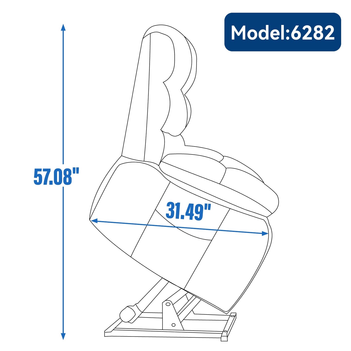 Lift Recliner Chair Heat Massage Dual Motor Infinite Position Up to 350 LBS Large Electric Power Lift Recliners with Power-Remote, Medium-firm and Heavy duty, Beige