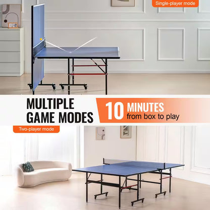 Ping Pong Table, Professional Table Tennis Game, Indoor MDF Portable Table Tennis Table, Foldable 2025 Update