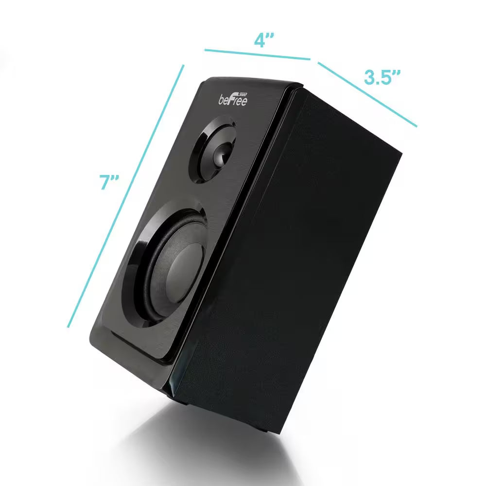 5.1-Channel Surround Sound Bluetooth Speaker System in Black