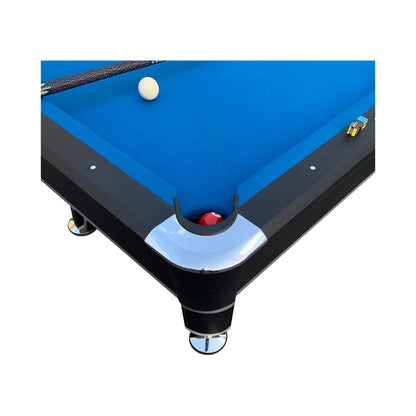 8-Foot Professional Blue Billiard Pool Table With Cues And Balls (SAK31628)