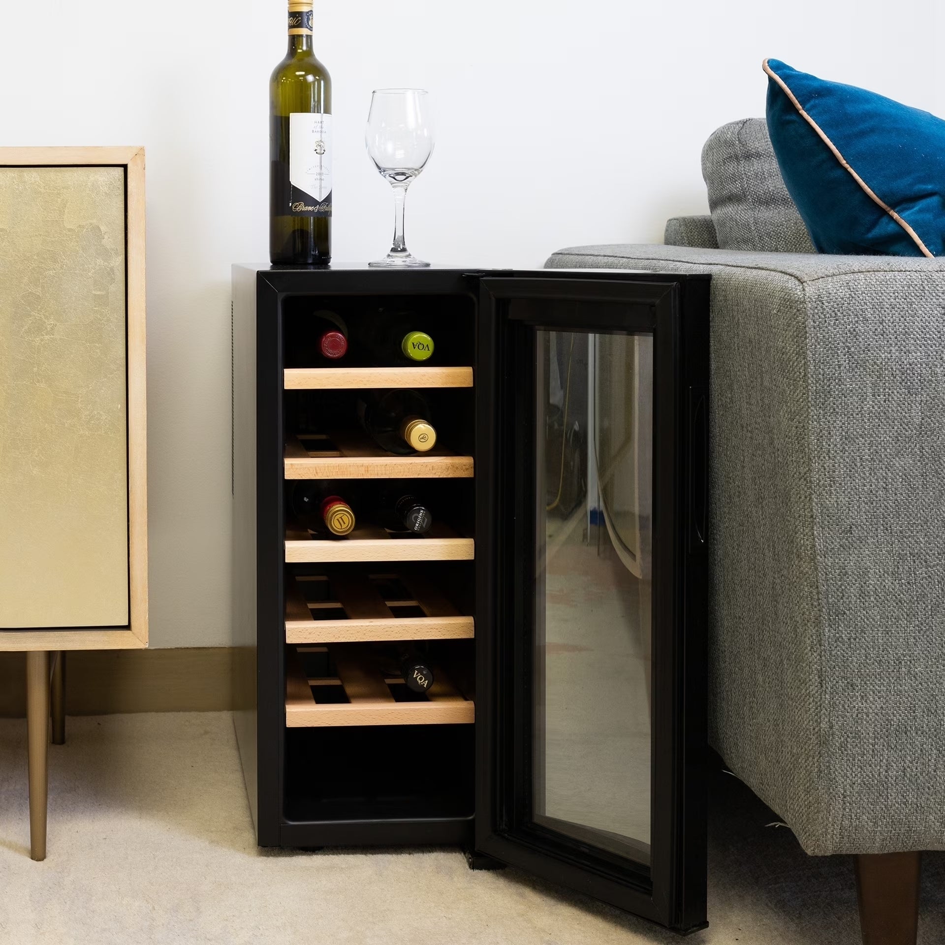 12 Bottle Wine Cooler Freestanding Wine Fridge