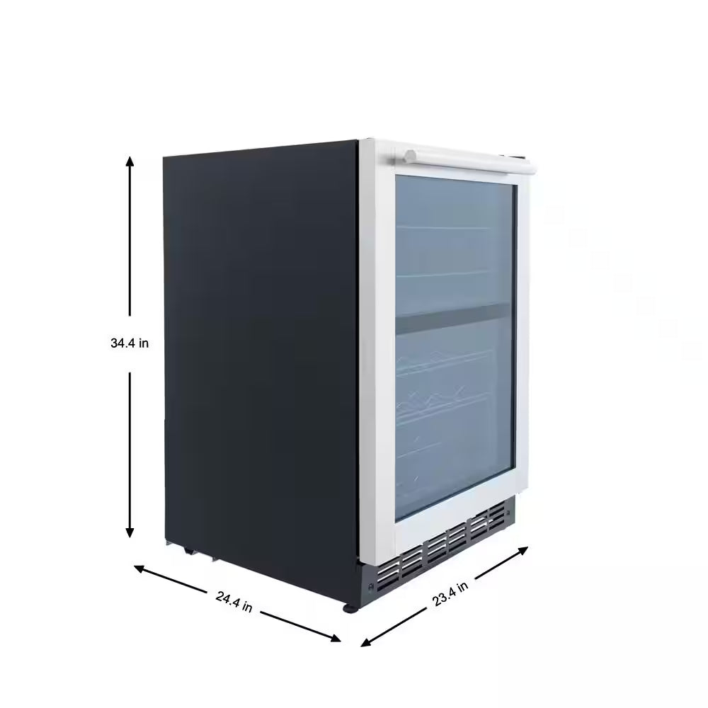 44 Bottle Dual Zone Wine Cooler in Stainless Steel