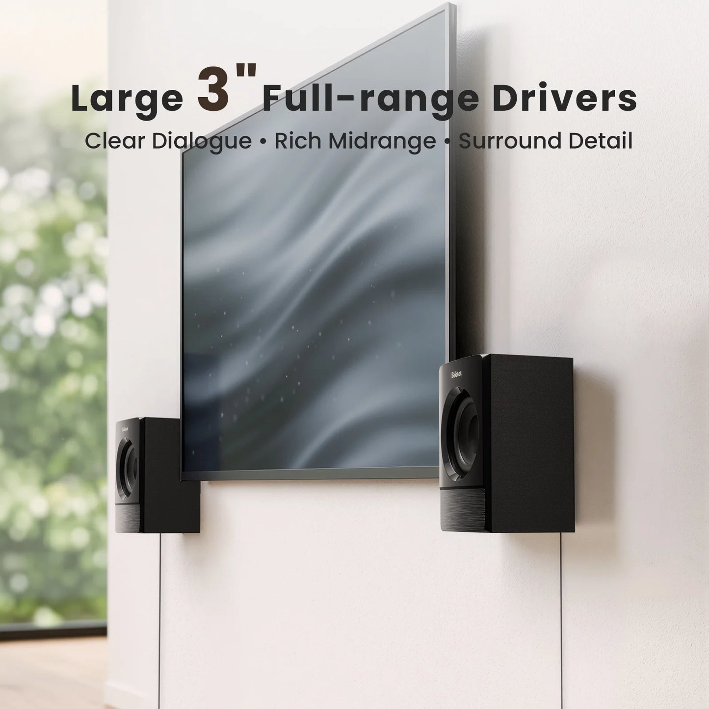 Surround Sound Systems Home Theater System - 800 Watts Peak Power 6.5" Subwoofer 5.1/2.1 Wired Stereo Speakers