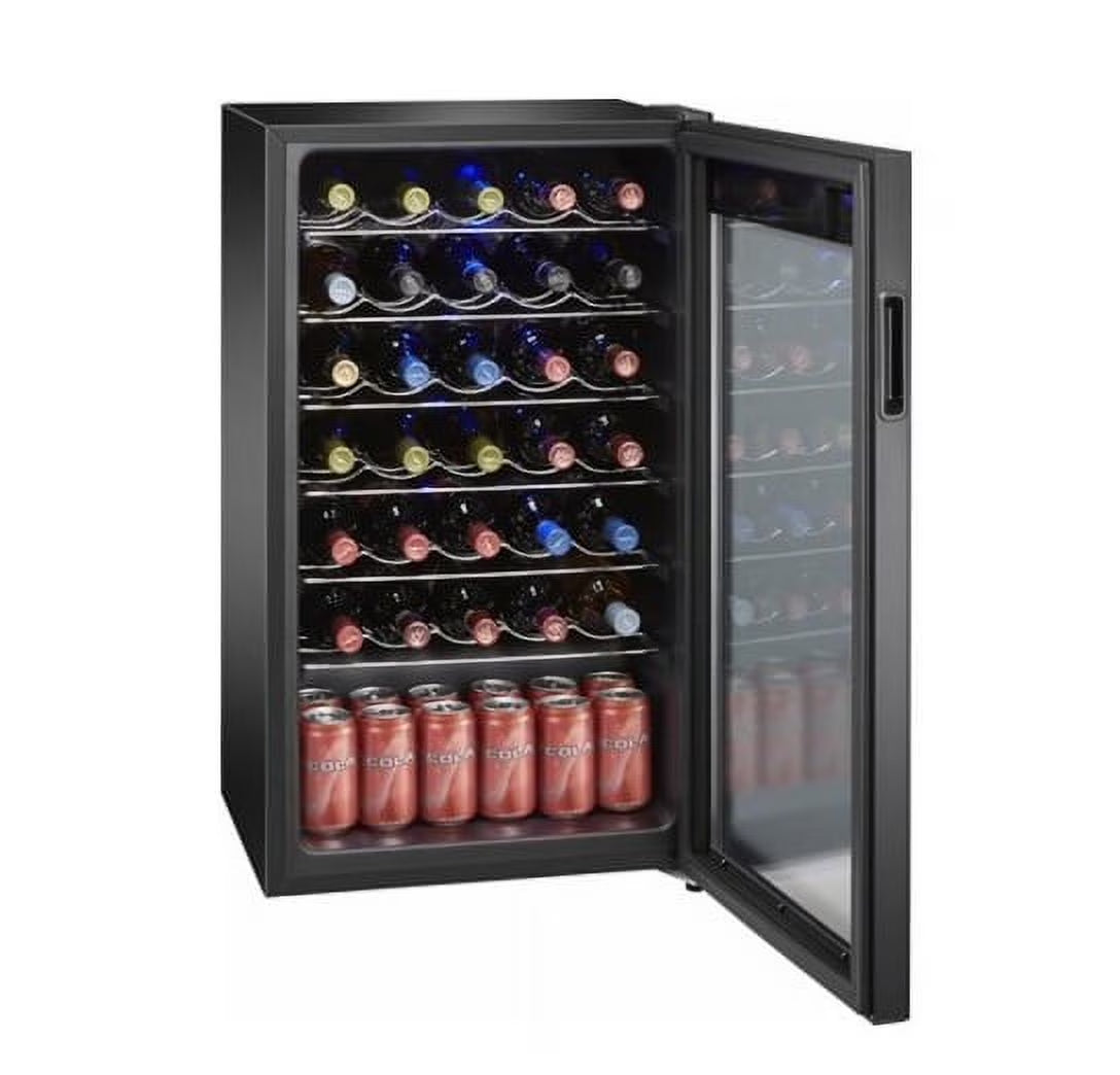 Premium 34-Bottle Standard Wine Cooler, Glass Door, AWCA034ADB