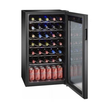Premium 34-Bottle Standard Wine Cooler, Glass Door, AWCA034ADB