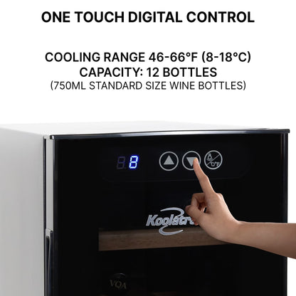 12 Bottle Wine Cooler Freestanding Wine Fridge