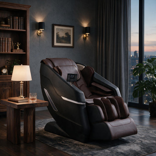 Massage Chair with Flexible SL-Track, Full Body Zero Gravity Recliner, 10-18 Auto Modes, 3D Shiatsu, Heating, Bluetooth Speaker, Airbag, Foot Roller, and Touch Screen