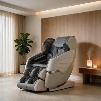 Bosscare Premium Full Body Zero Gravity Massage Chair With Ai Voice And App Control, Gray (SAK35970)