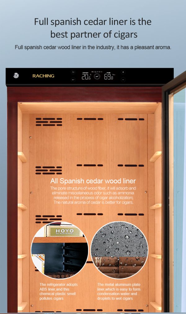 C330A Raching Electronic Humidor Cabinet | 1,300 Cigars