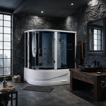 Maya Bath Siena Steam Shower With 10 Acupuncture Jets (SAK31847)