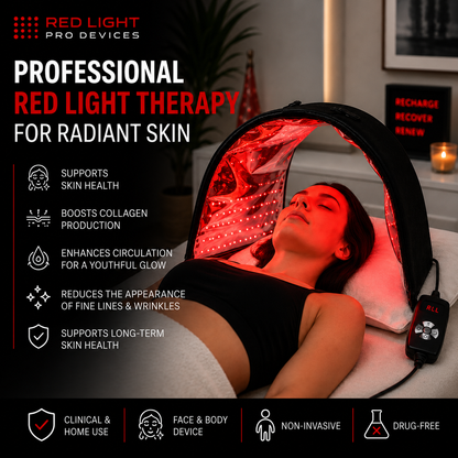 Red Light Therapy VersaDome Pro 2-in-1 – Face & Body Device with 1,998 LEDs