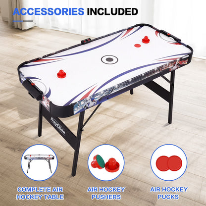 Raychee 48In Air Hockey Game Table with 2X Stronger Motor, Digital LED Scoreboard