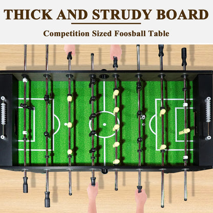 54" Competition Sized Foosball Table, Arcade Table Soccer for Home with Leg Levelers & Heavy-Duty Legs, Perfect for Family