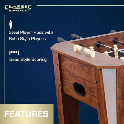 Classic Sport Liverpool 60" Foosball Table, Brown