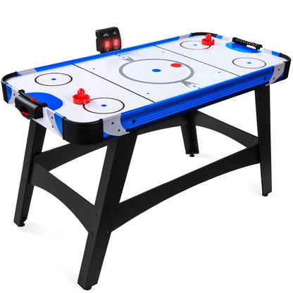58In Mid-Size Air Hockey Table for Game Room W/ 2 Pucks, 2 Pushers, LED Score Board, 12V Motor