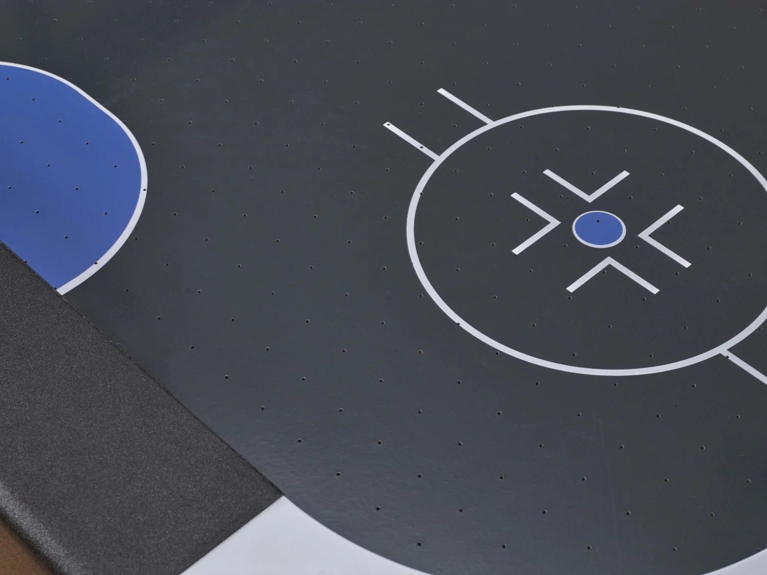 Lumen-X Lazer 6' Interactive Air Hockey Table Featuring All-Rail LED Lighting and In-Game Music