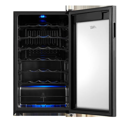Premium 34-Bottle Standard Wine Cooler, Glass Door, AWCA034ADB