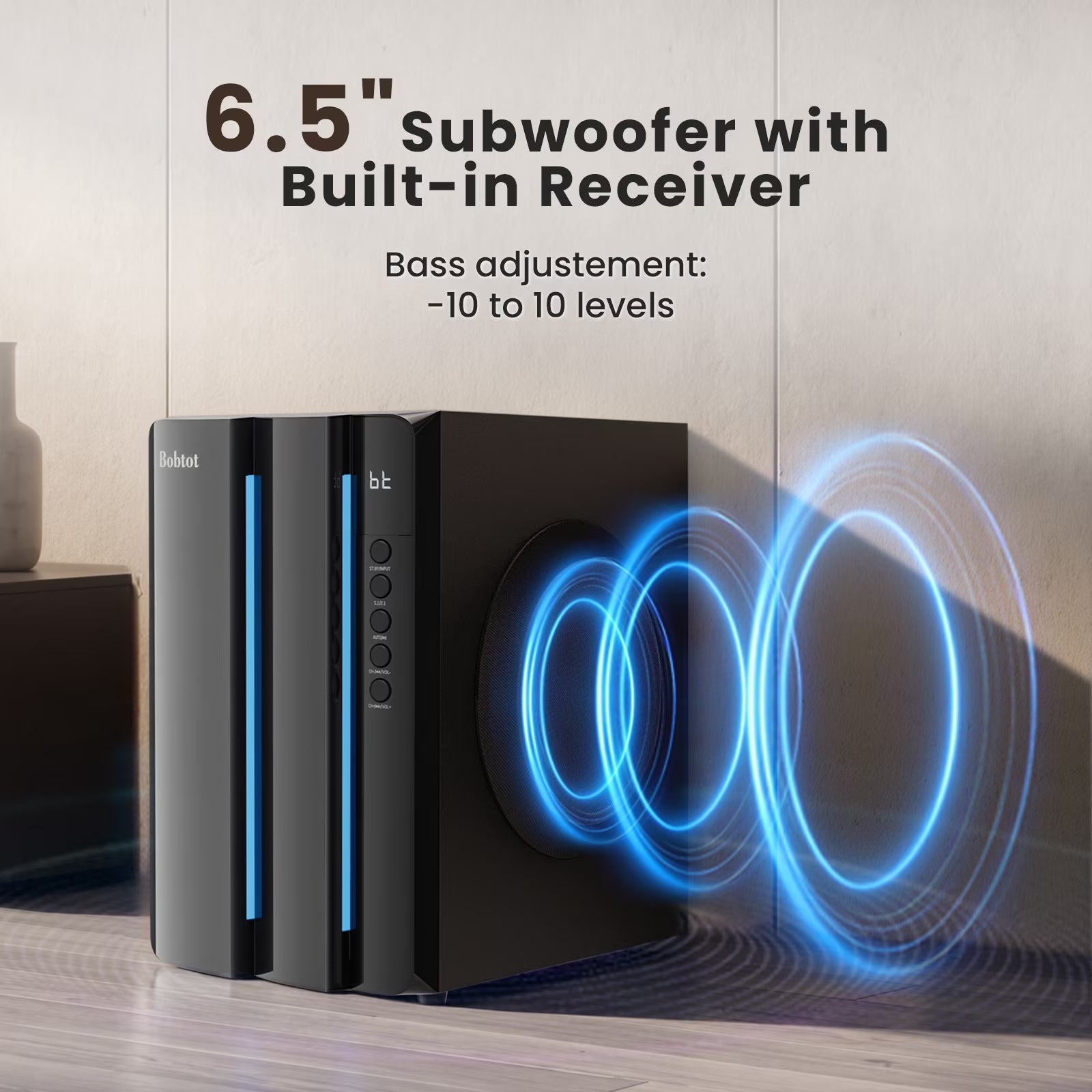Surround Sound Systems Home Theater System - 800 Watts Peak Power 6.5" Subwoofer 5.1/2.1 Wired Stereo Speakers