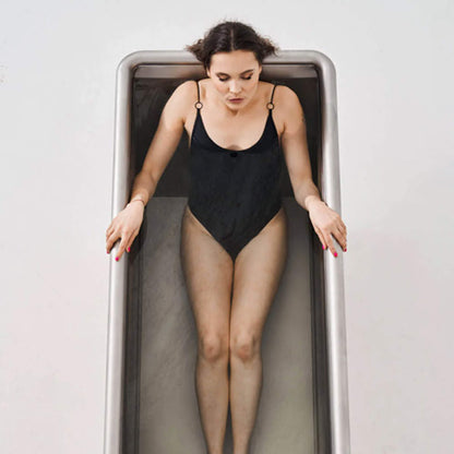Icetubs IceBath Thermowood And Stainless Steel Cold Plunge Therapy Immersion Bath (SAK94720)