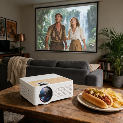 Home Mini Portable Projector Smart Phone With Screen