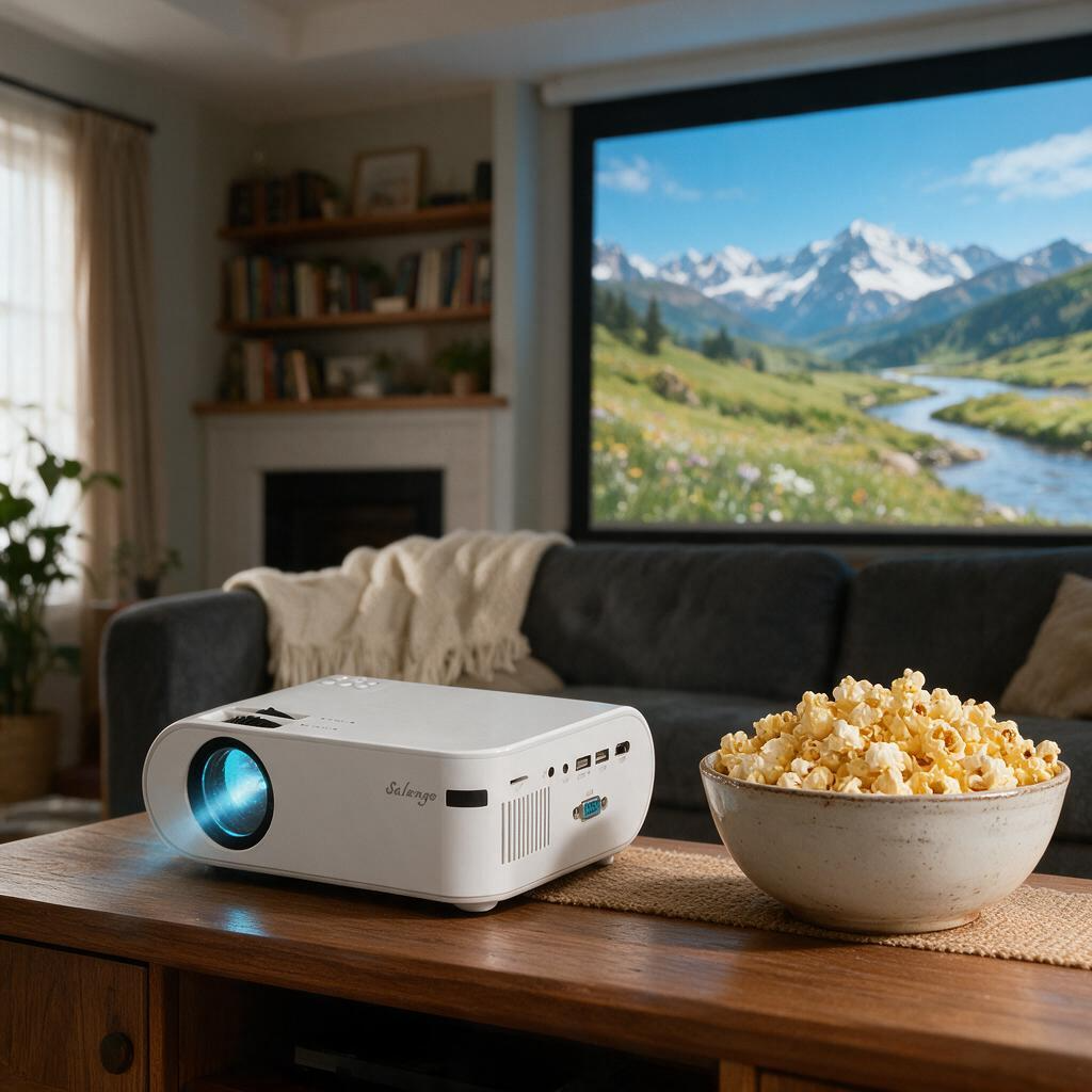 720p Portable Smart Projector P62 Supports Home Office HD Projector