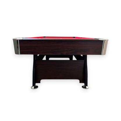 8FT Modern Red Felt Billiard Pool Table With Automatic Ball Return And Accessories Kit (SAK76139)